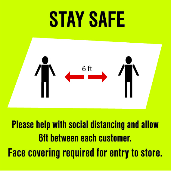 Print Media for COVID-19 Window Signage